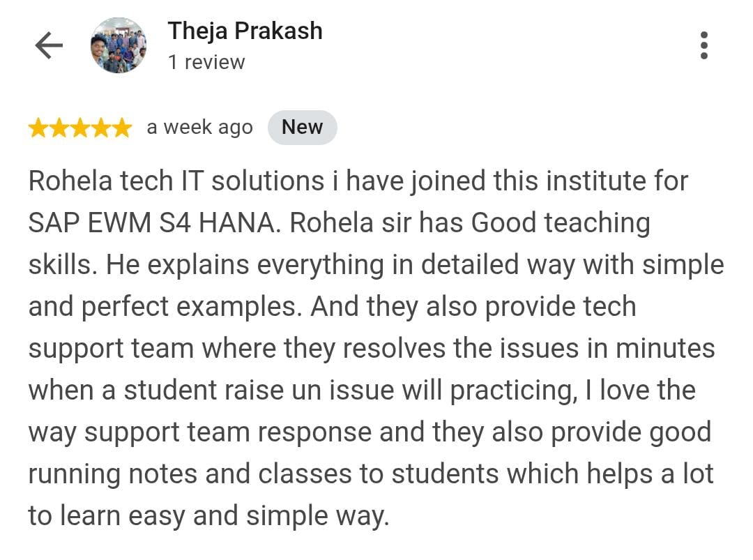 Power BI Training Testimonial 1