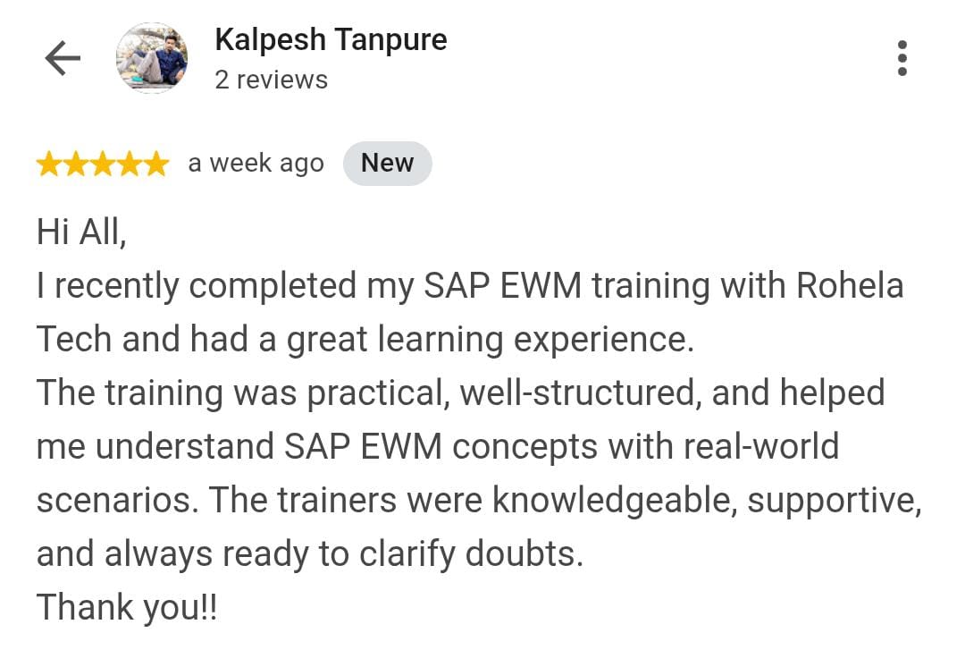 Power BI Training Testimonial